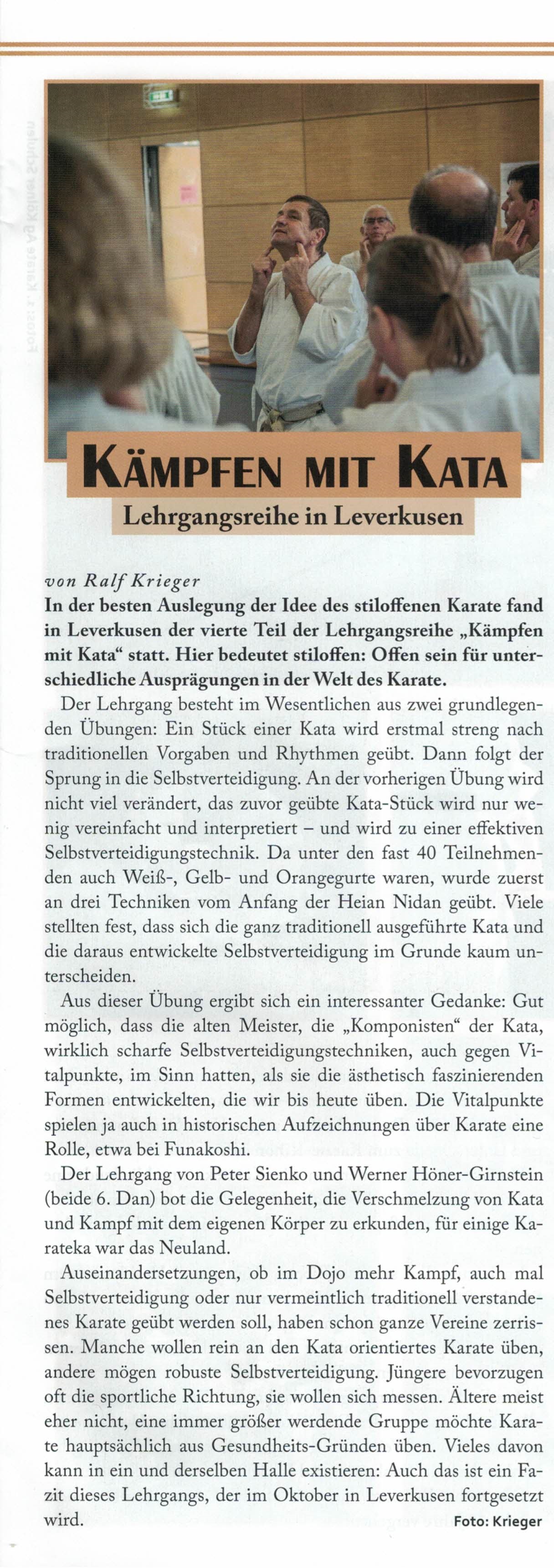 KDNW Karate aktuell 3 2023 Seite 27