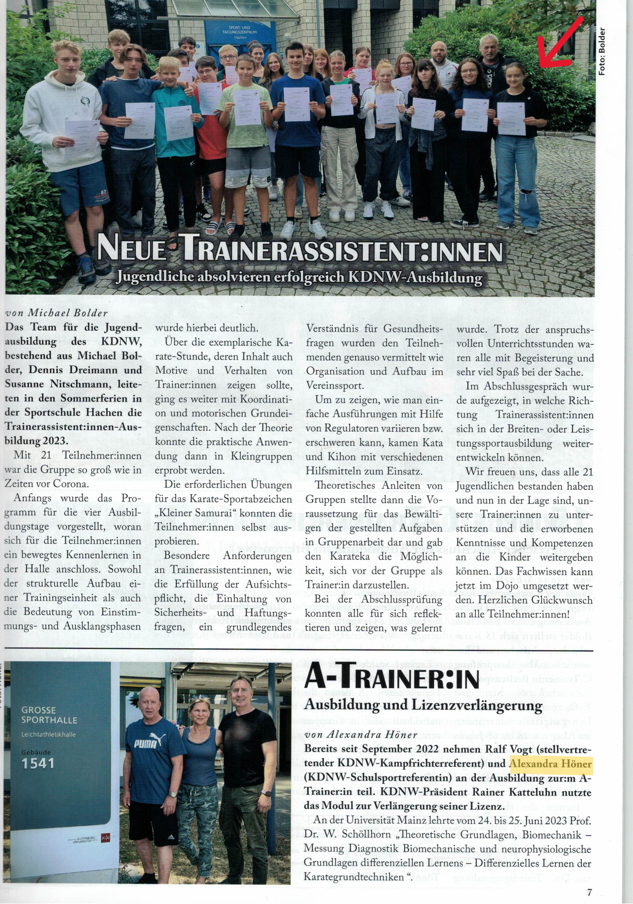 KDNW Karate aktuell 3 2023 Seite 7 2