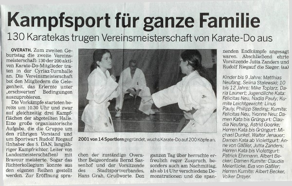 Vereinsmeisterschaft 2003 BLZ