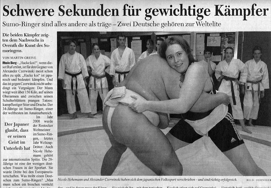 Sumo auf dem Yu-Ai 2004 KStA