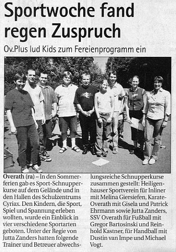 Sportwoche des Ov.Plus