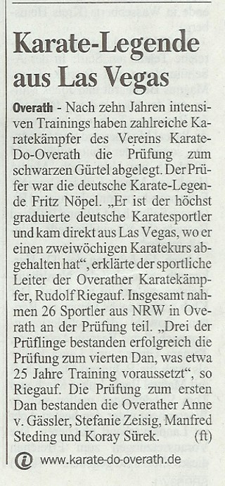 Dan Prüfung 2005 in Overath