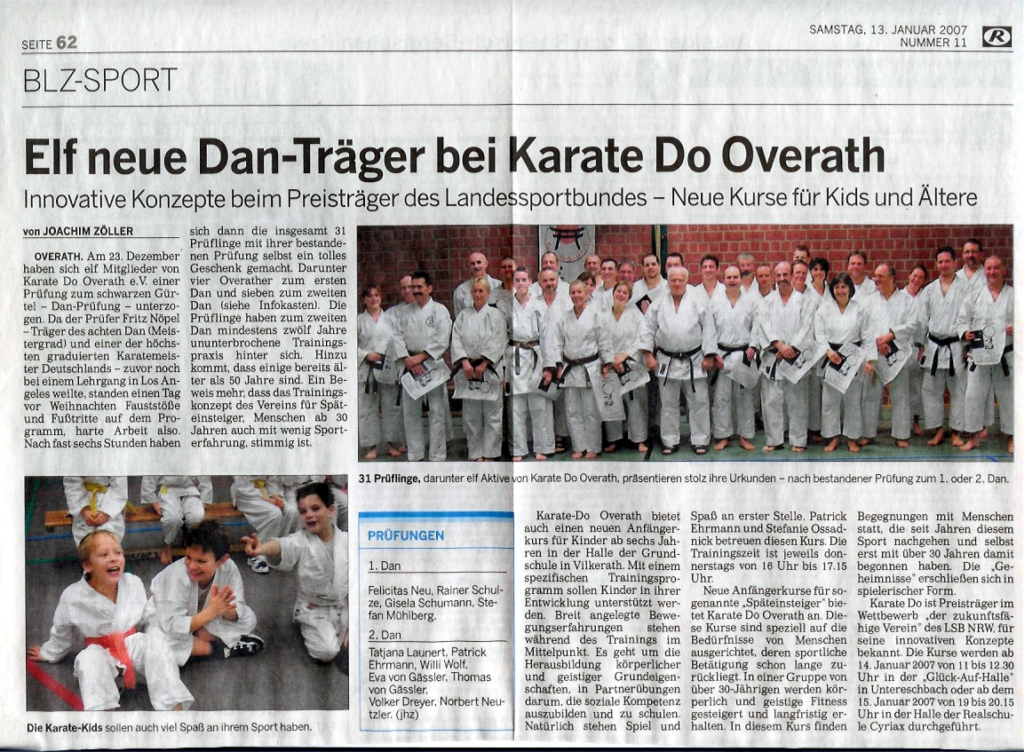 DAN-Prüfung 2006 BLZ