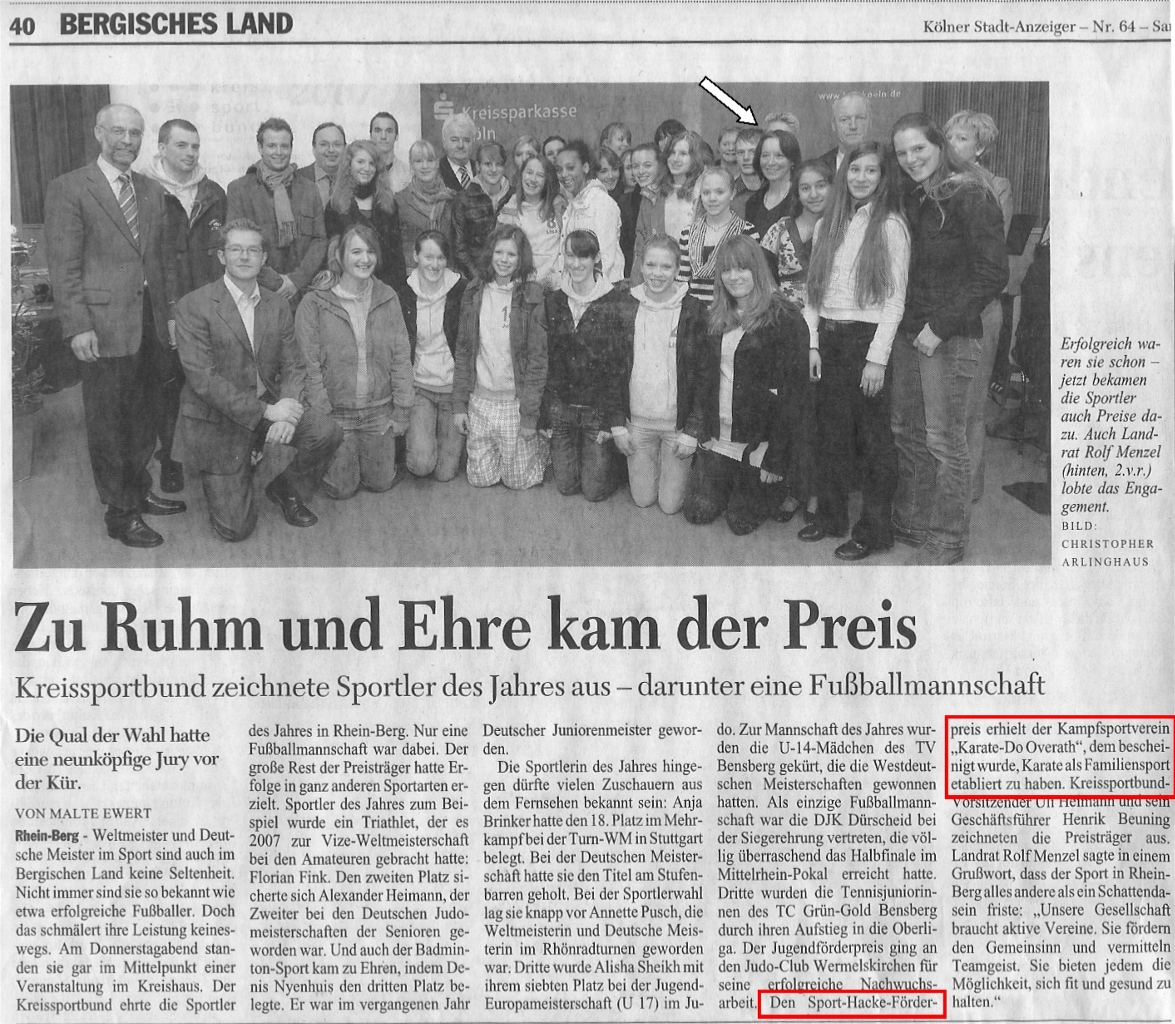 Sport Hacke Förderpreis 2008 Preisverleihung 