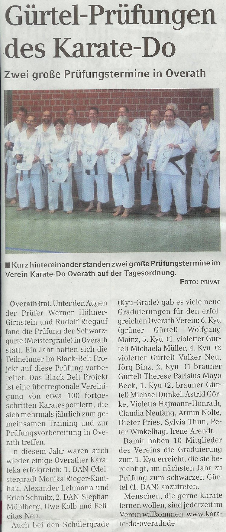 Bericht Prüfungen Frühjahr 2009 