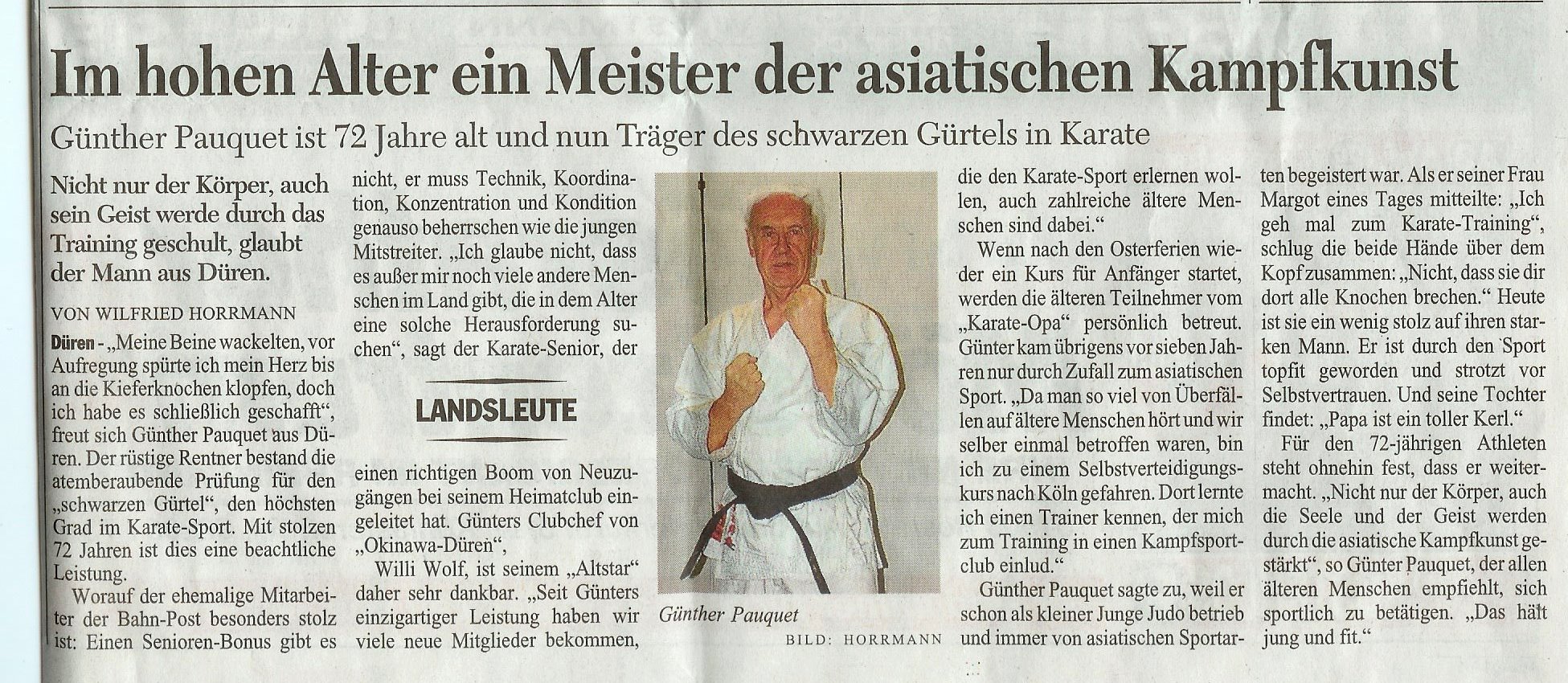 Bericht über DAN-Prüfling 