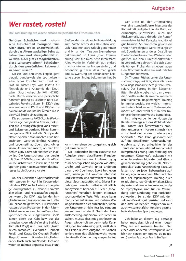 Fitnesstest Sporthochschule Köln KDNW