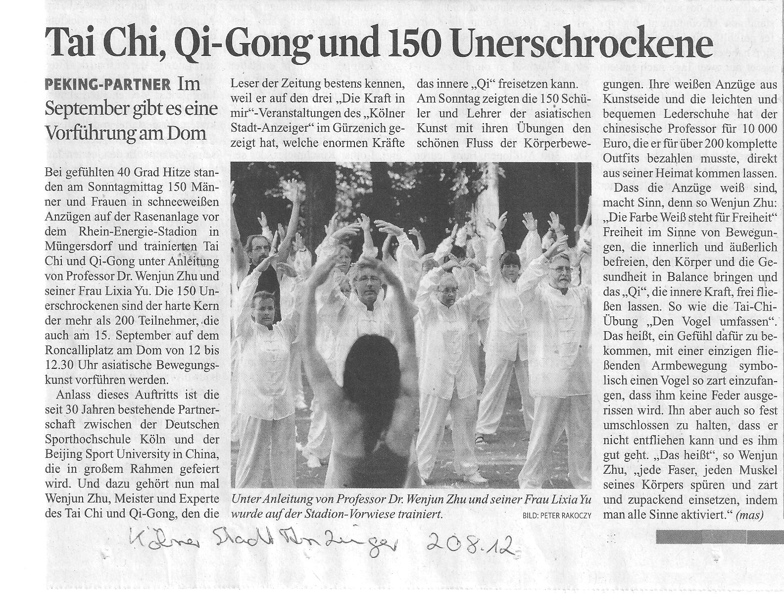 Tai Chi Generalprobe 2012