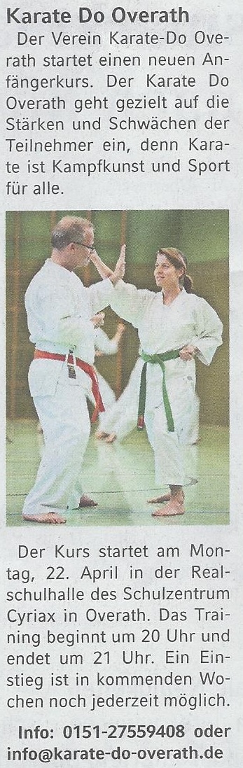 Anfängerkurs 2013 Bergisches Sonntagsblatt