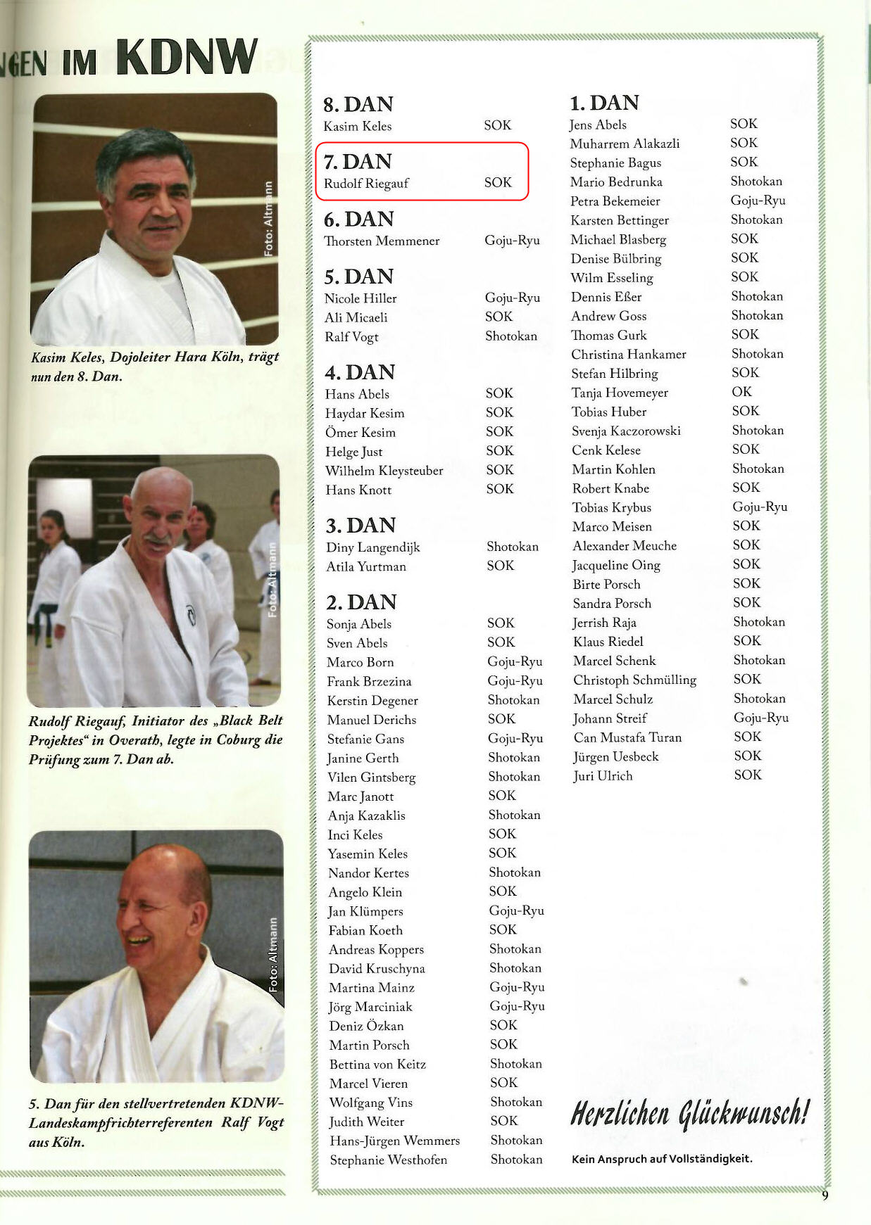 KDNW Karate Aktuell  3 / 2013