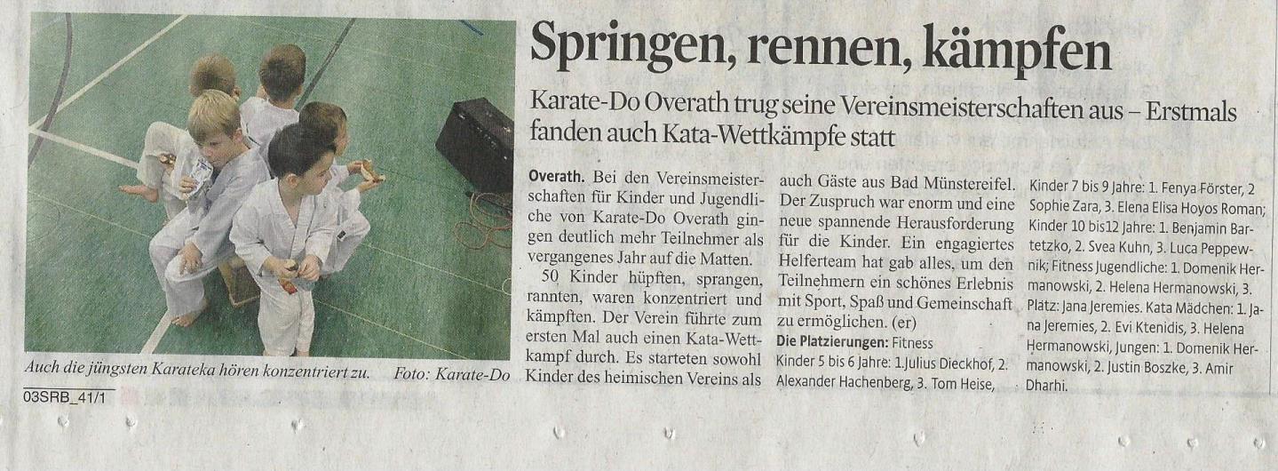 Vereinsmeisterschaften 2016 KStA