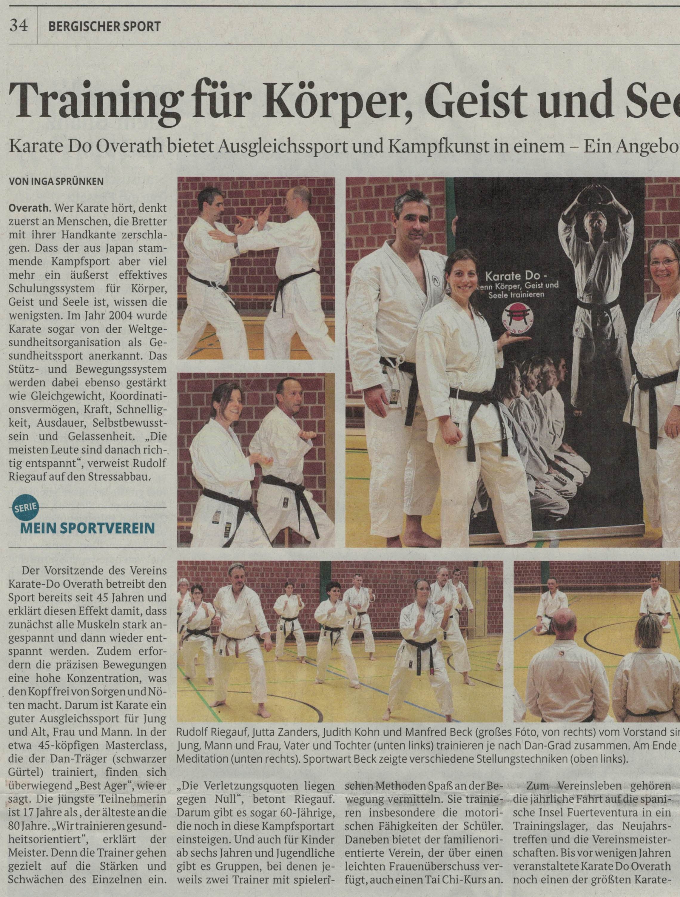 Serie Mein Sportverein in Kölner Stadtanzeiger